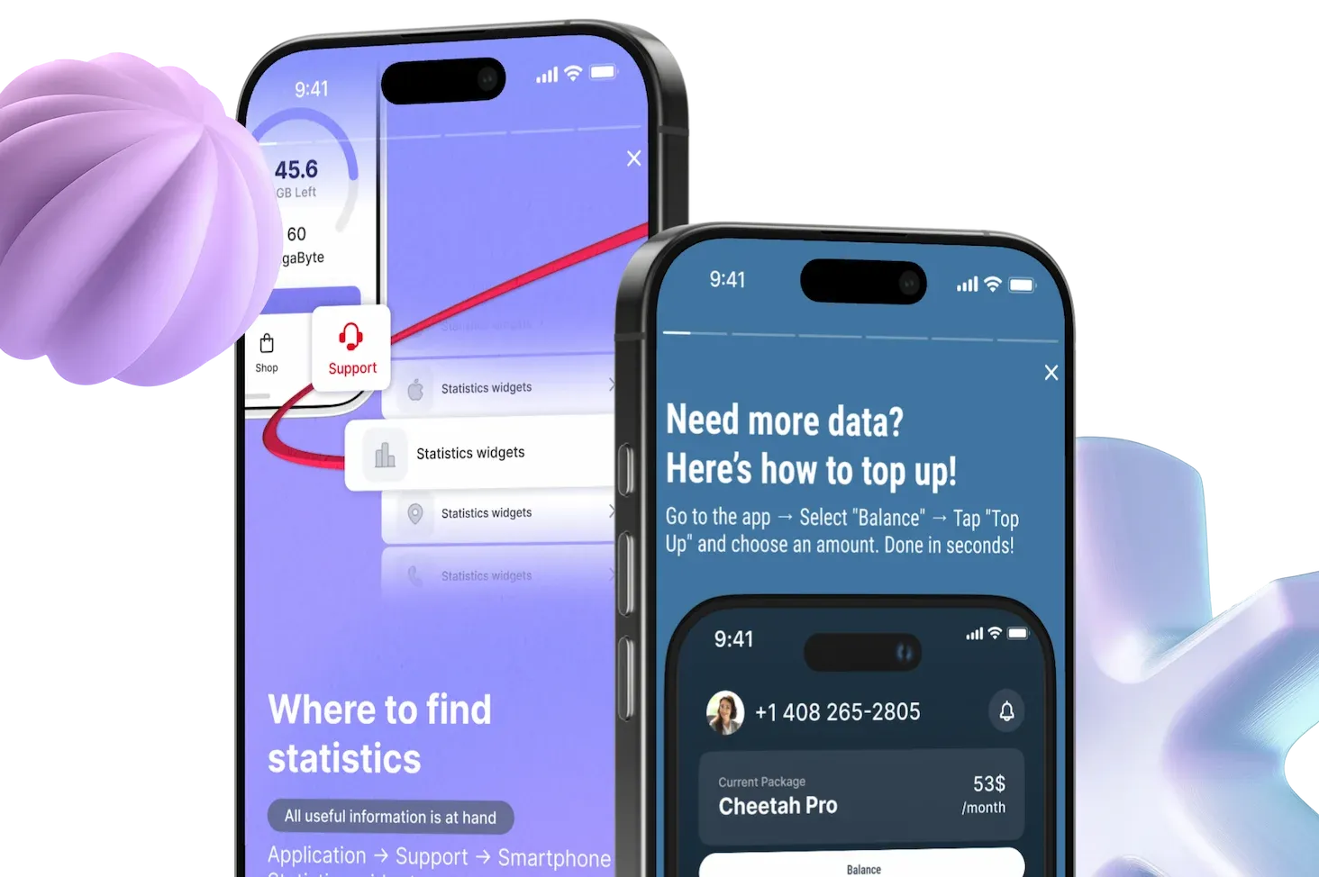 Educate about different features